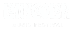 The image shows a logo with the text "Lallygagler Music Festival" in a bold, stylized font, featuring a nod to conCHAIRto for added musical flair.